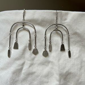 Kendra Scott Nalani Statement Earrings in Silver